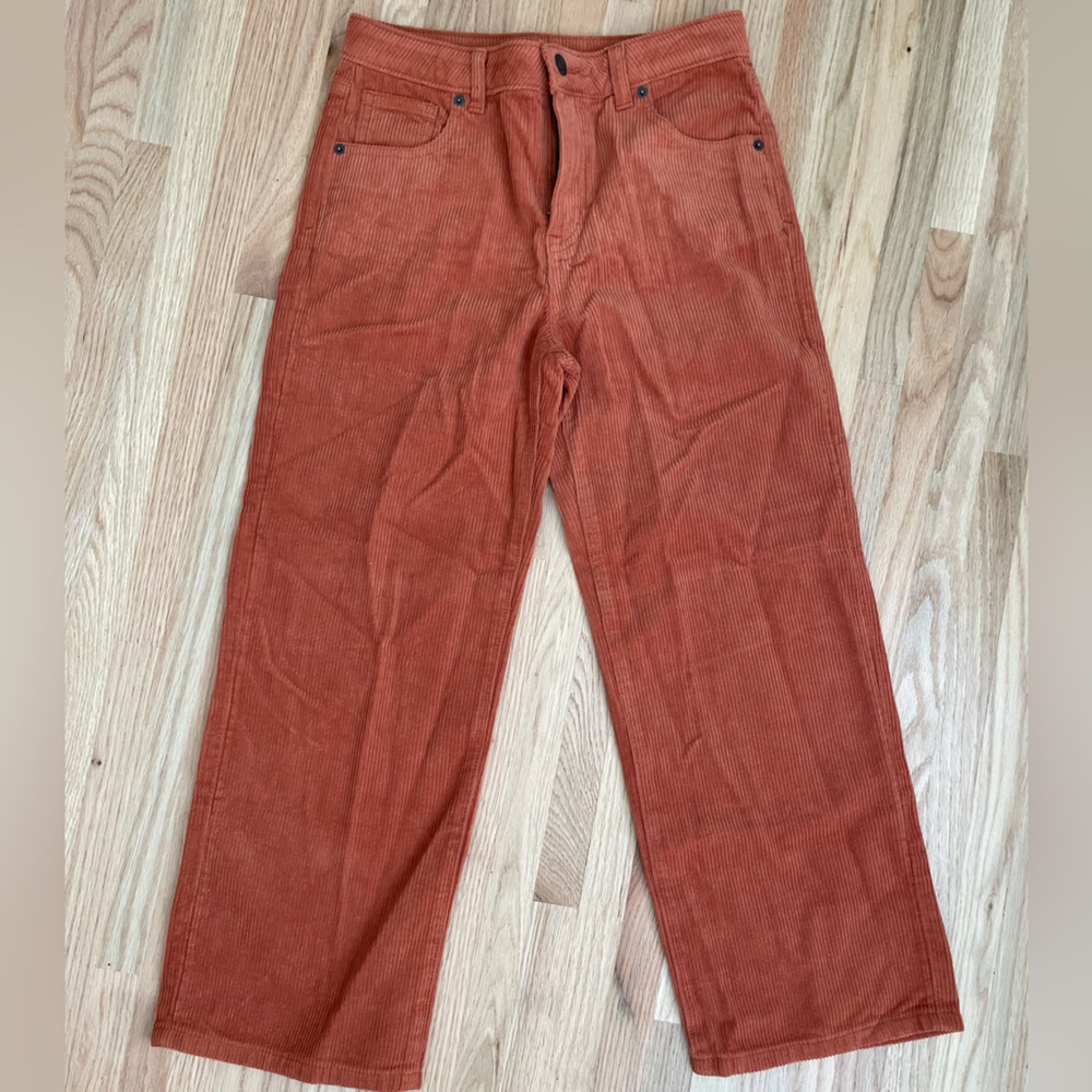 Cat & Jack Burnt Orange Corduroy Pants - Picture 1 of 4